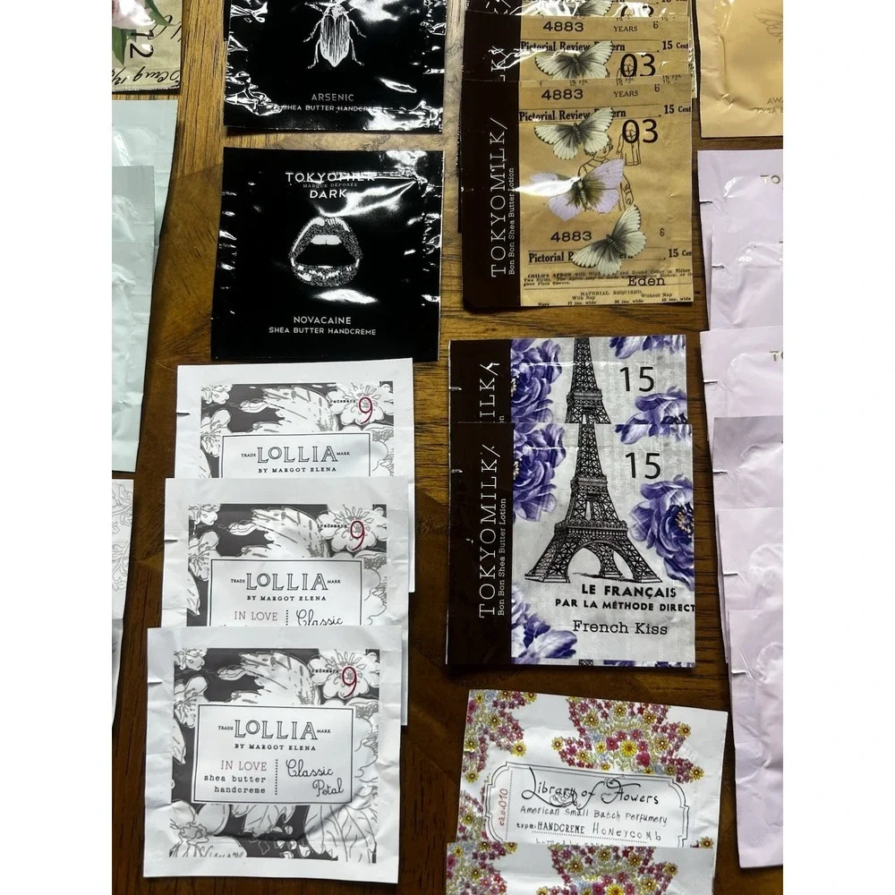 Tokyo Milk Hand Cream Samples Mixed Variety Lot of 85 0.12 Oz / 3.5 Gm